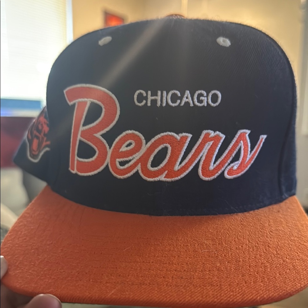 Mitchell & Ness Navy and Orange Cap